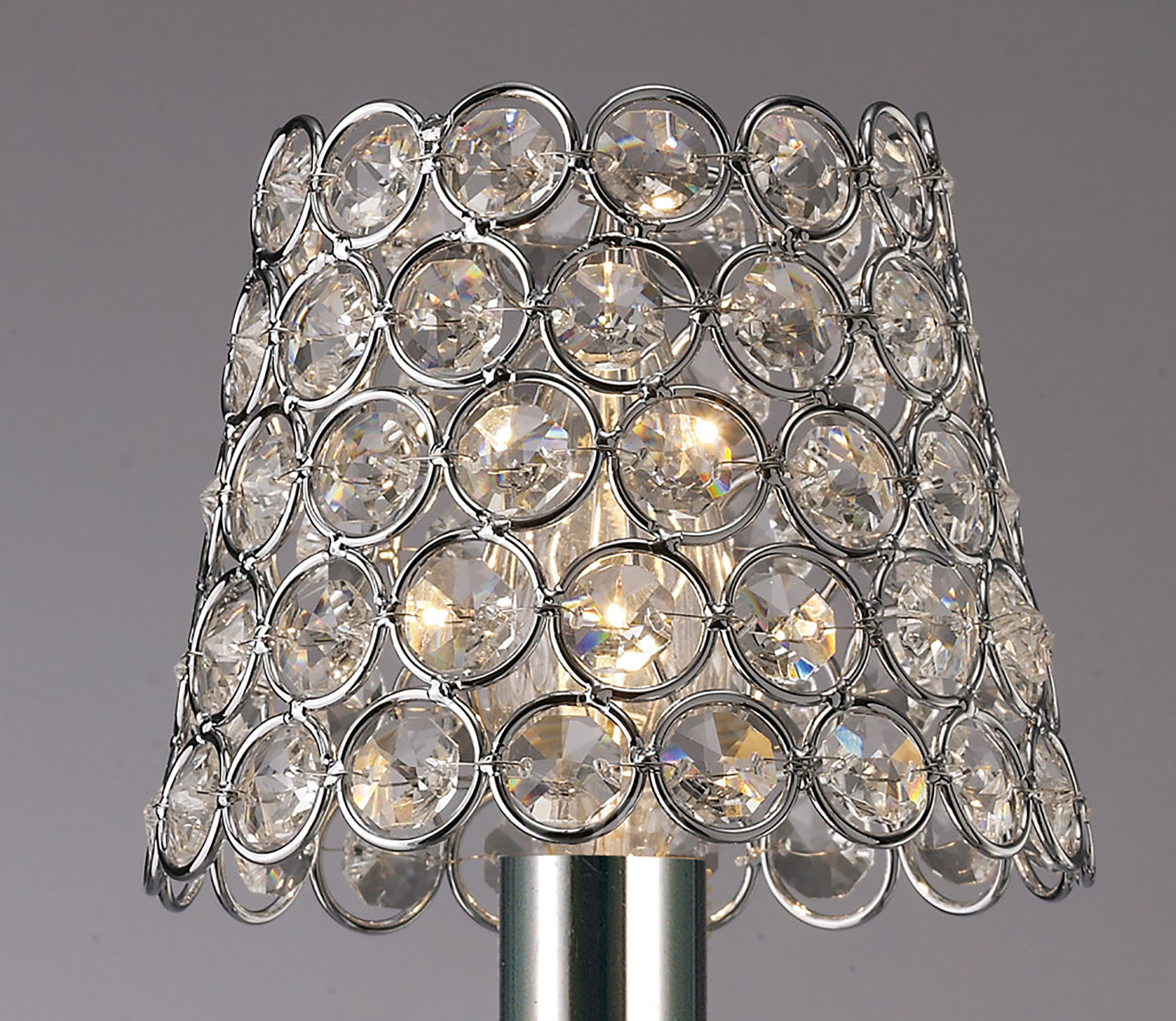 Crystal Ring Shade Glass Crystal Shades Diyas Clip-On Shades